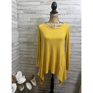 BLU PEPPER YELLOW ASSYMERTRICAL TOP SIZE S